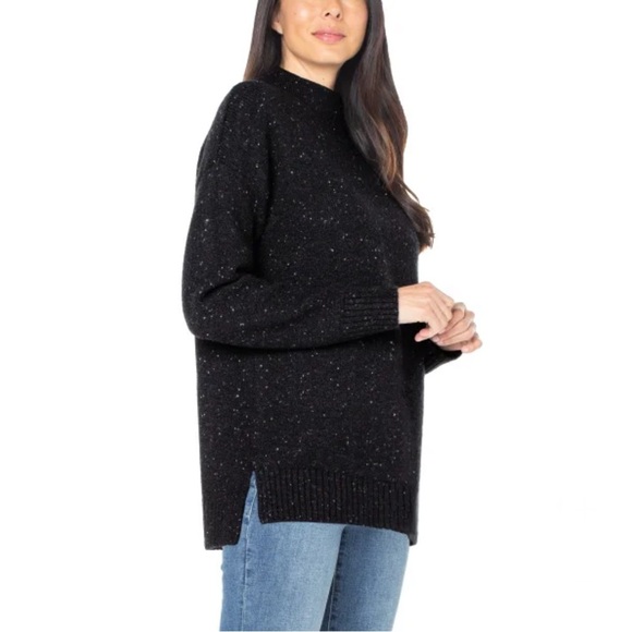 Well Worn Ladies' Nep Yarn Black White Speckled XXL Sweater New With Tags - Picture 7 of 17